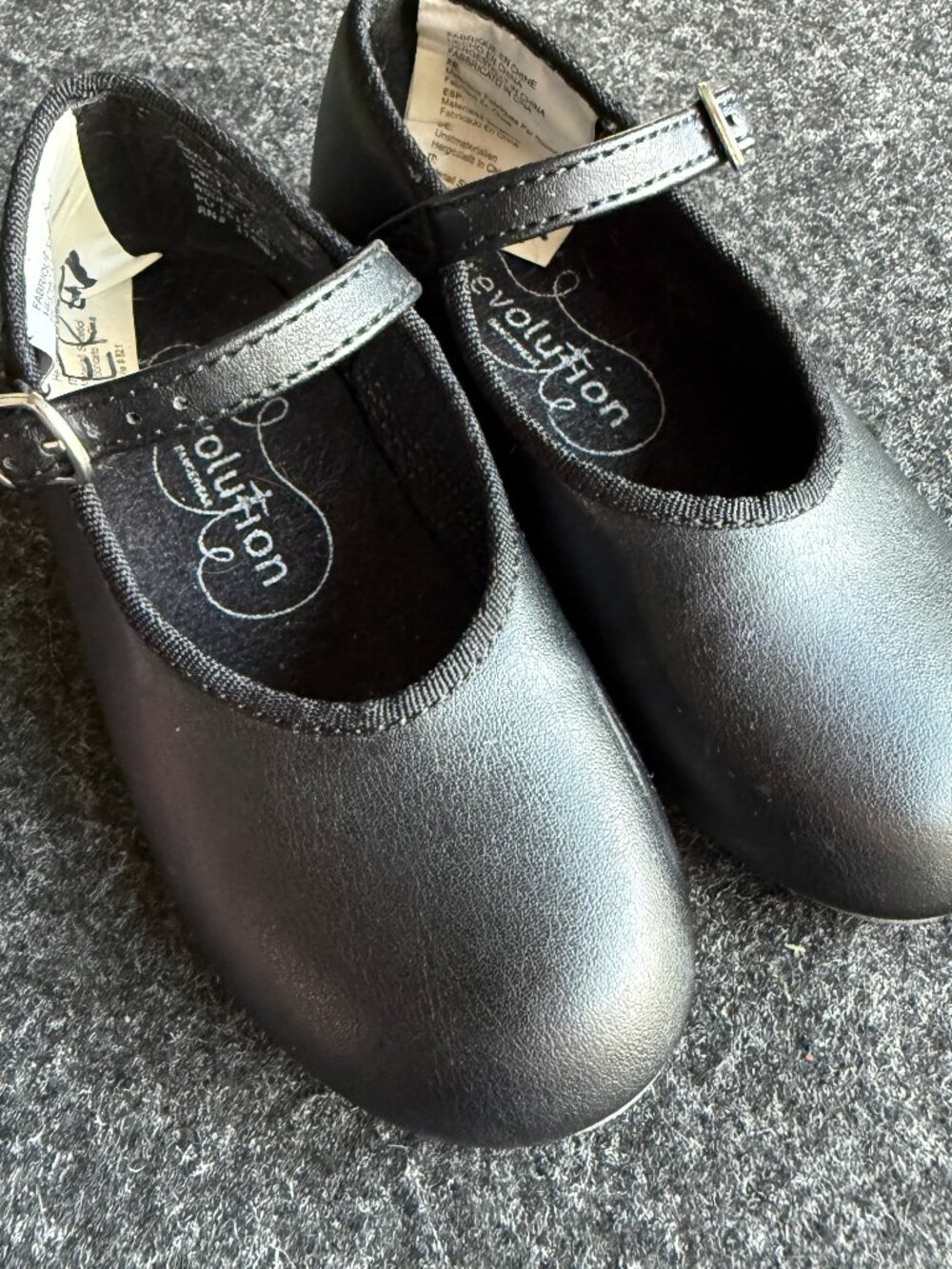 Revolution Dancewear Toddler 11 Black Mary Jane Tap Shoes